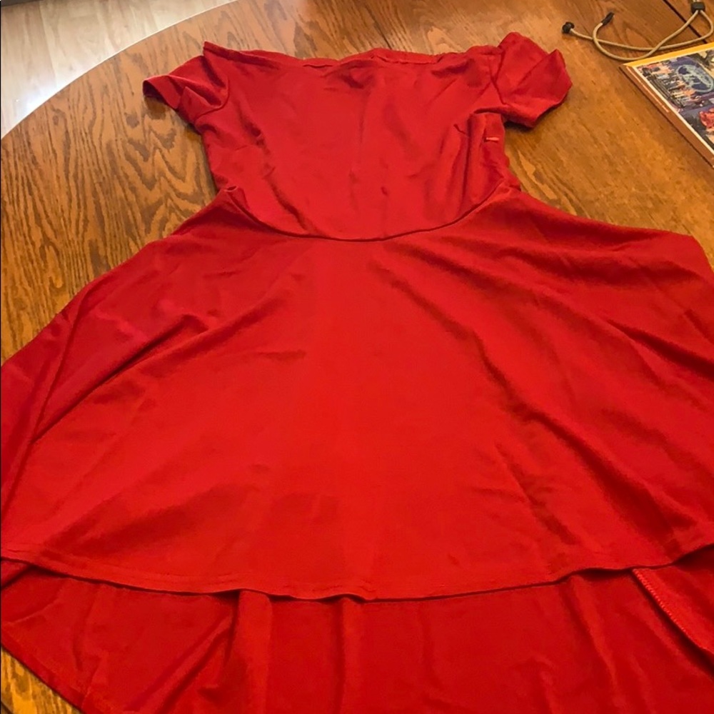 Red dress never worn but no tags. Original bag